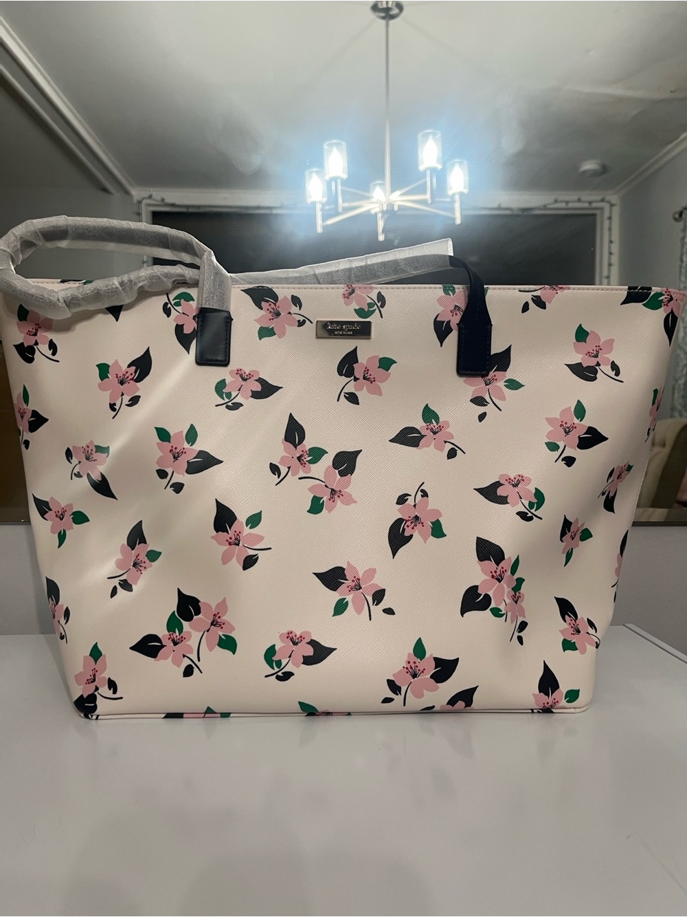 Kate Spade Pink Floral Tote Bag